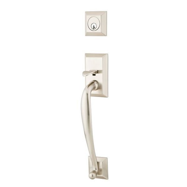 Satin Nickel Handleset 4413HTUS15, EMTEK, Mfr# 4413HTUS15